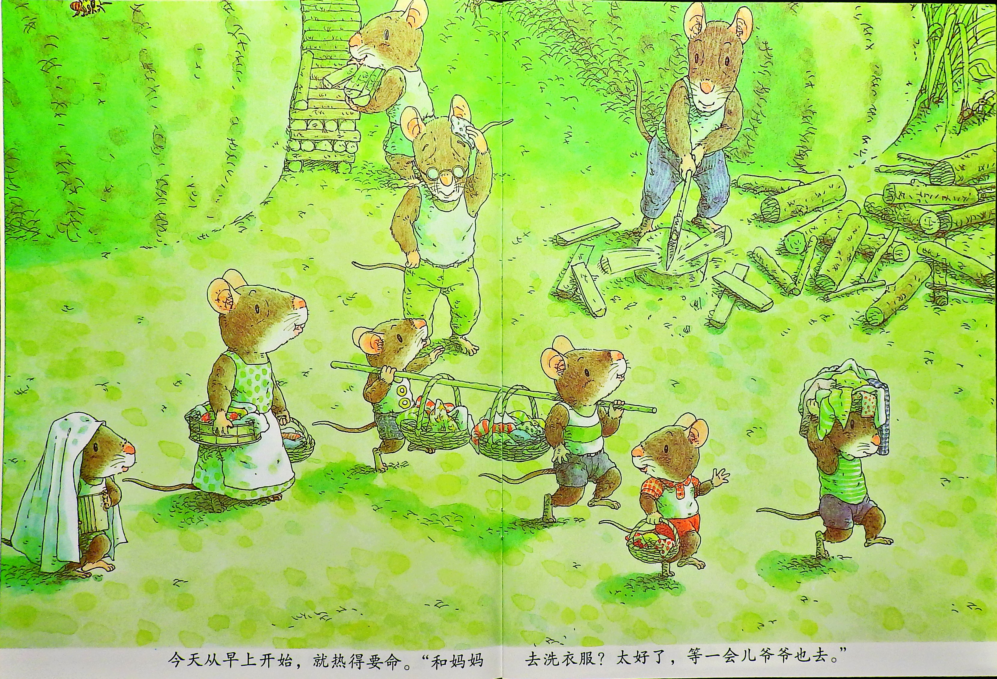 14只老鼠洗衣服 (05),绘本,绘本故事,绘本阅读,故事书,童书,图画书,课外阅读
